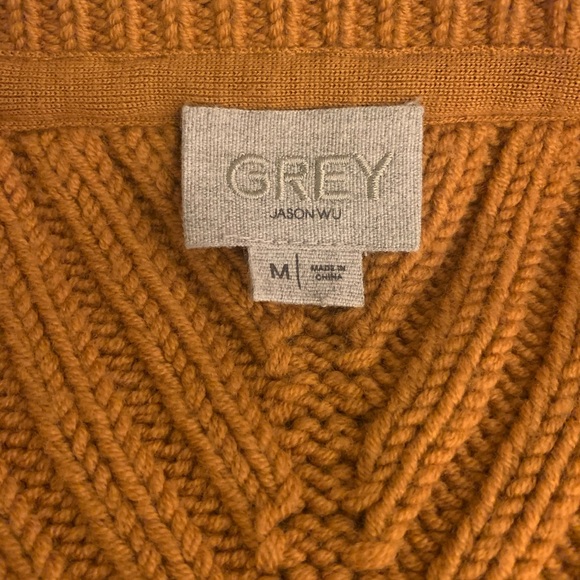 🟠GREY Jason Wu wool v-neck sweater🟠 - Picture 5 of 6